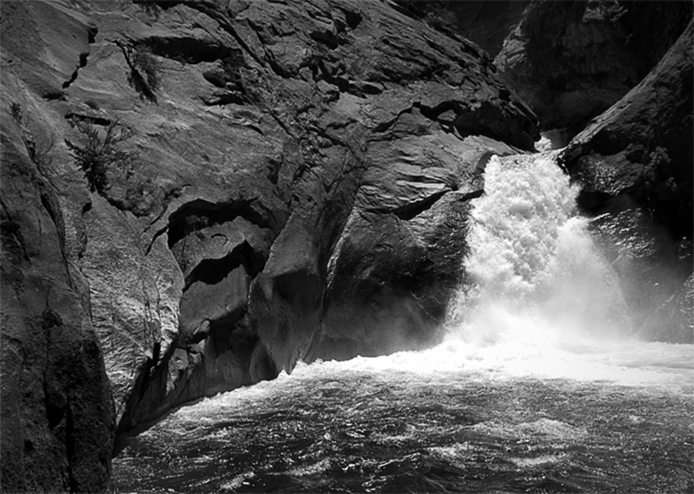 Roaring falls like this one  power the Kings, as tributaries flow in the white water rapidly moving towards the Valley