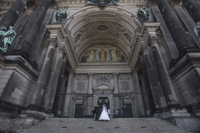 Wedding day, Grand Cathedral, Berlin, Germany