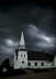 Church in storm, Prince Edward Island, Canada