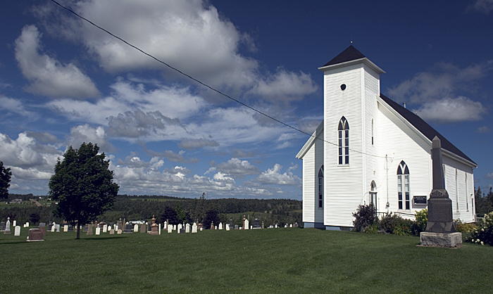 Church and graveyard, Prince Edward Island